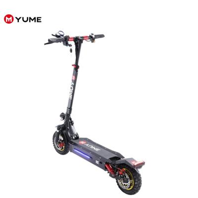 China Wholesale Price Import Yume Adult E Scooter S10 45KM/H From China Single Motor 48V 1000Watt for sale