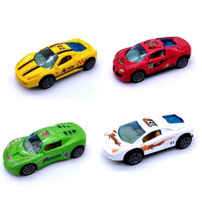 China The diecast toy China-made new metal car toy 4 kinds of the alloy simulation diecast police car Toy Set for sale