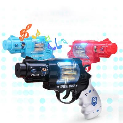 China Electronic Toy Gun Toy Electric Plastic Acousto-optic Vibrating Wheel Gun Acousto-optic Vibrating Toy Guns for sale