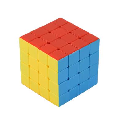 China Brain Exercise Educational Toys Durable Fourth Order Color Real Compete In Speed ​​Cube 4*4*4 Puzzle Plastic Magic Cube For Kids for sale