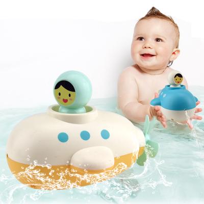 China Water Submersible Bathtub Game Bathroom Toy Plastic Wind-Up Baby Floating Swimming Wind Up Bath Submersible Toys For Kids for sale