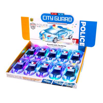 China Friction Toy Acoustooptic Police Vehicle Children's Electric Toys With Light Music Universal Model Car Toys for sale