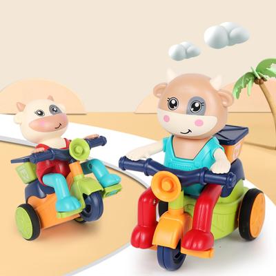 China Toy Tricycle from Toy Amazon Hot Sale Educational Toy Tricycle Universal Three Wheels Friction for Kids Baby Toys for sale