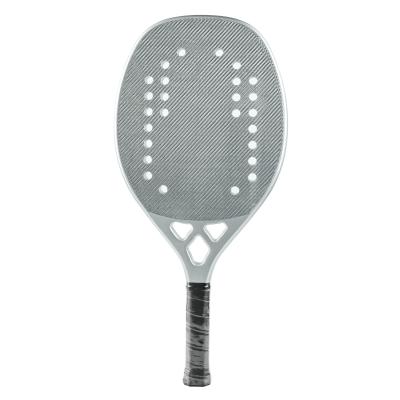 China New Style OEM Outdoor Sports Silver Carbon Beach Tennis Racket High Quality Price Ratio for sale