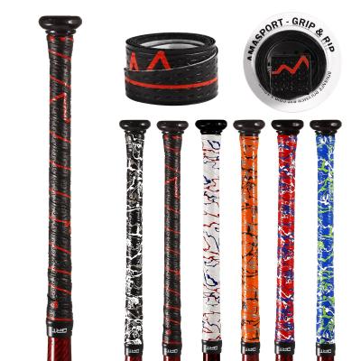 China New Black Bat Grip For Customized Softball 1.1mm Grip Tape AMA-66XX for sale