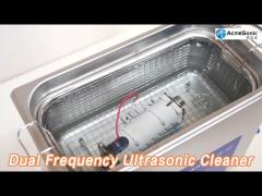 Adjustable Dual Frequency Ultrasonic Cleaner 180W 6.5L With Timer Heater