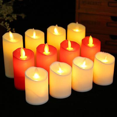 China Birthdays Valentines LED Candles Flickering Battery Operated Flameless Light,Realistic and Bright LED Tea Light Bulb,Wedding Candle Lights for sale