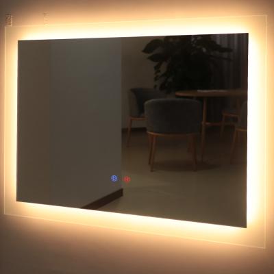 China Modern Bath Mirrors Toilet Anti Fog LED Lights Adjust Smart Bathroom Mirror For Hotel for sale