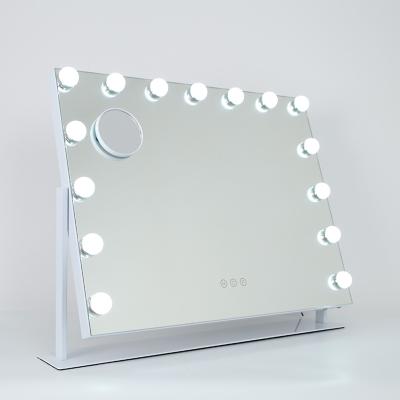 China Hollywood Modern LED Make Up Vanity Mirror with Blubs Lights for sale