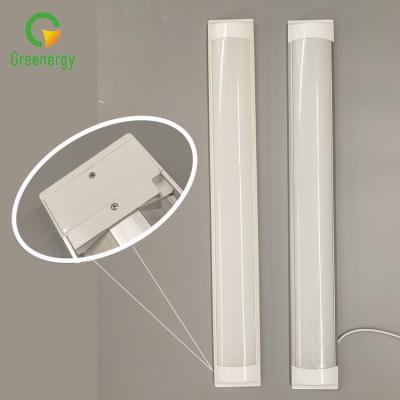 China Slim aluminum led flat tube 18w 36w 45w office/warehouse/hotel led batten light 4ft for sale