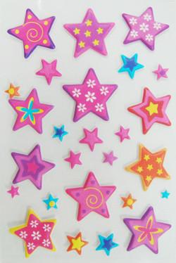 China Removable Colored Star Stickers Bule Jewelry For Children for sale