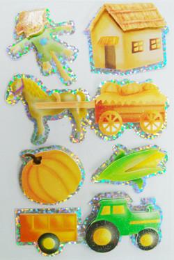 China Shinning Deco Custom Holographic Stickers / farm 3d hologram stickers for sale