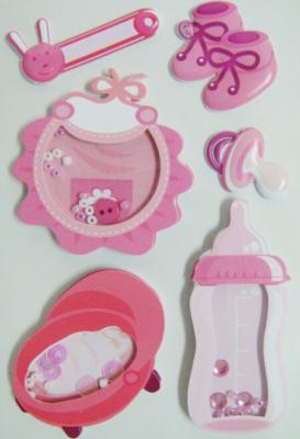 China Die Cut Shaker Sticker For Kids for sale