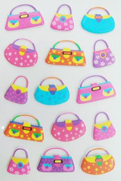 China Handbag 3D Foam Stickers Japan Style PVC Dimensional Puffy for sale