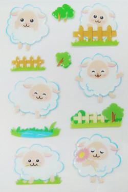 China Eco friendly Custom Puffy Stickers 3D Dimensional For Kids for sale