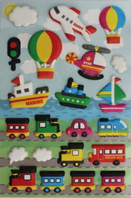 China Japan Cool Puffy Stickers , Vehicles Stickers For Kids Gifts for sale