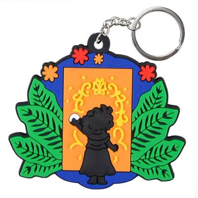 China Cheap Custom Rubber Metal Key Rings Gold Plated 2d / 3d Key Chain Key Chain for sale