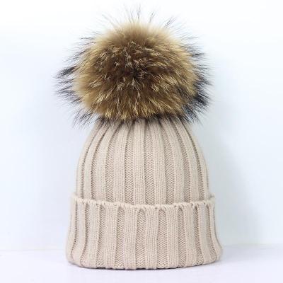 China COMMON Black Woven Warm Hat Ladies Mink Fur Top Can Be Wholesale 2020 New for sale