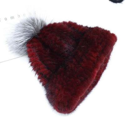 China Wholesaleerint COMMON and direct selling high-end real real winter mink fur hats warm woven hair for sale