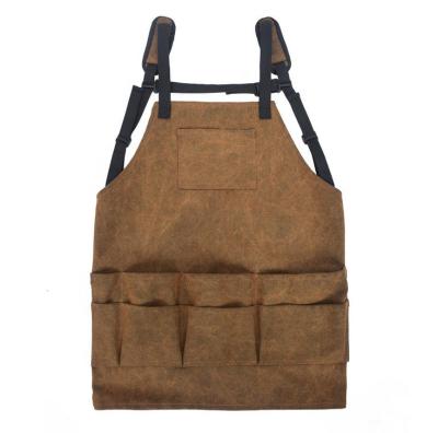 China Adjustable Kitchen Cooking Schurze Canvas Apron BBQ Delantal Multifunctional Fashion Cooking Apron Work Tool Apron for sale