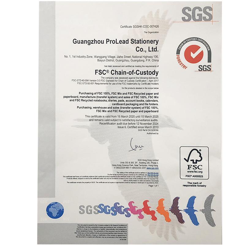 FSC - Guangzhou Prolead Stationery Co., Ltd.