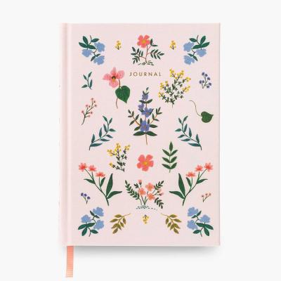 China Cloth Hardcover Notebook Personalized Pink Cloth Cover A5 Canvas Journal Writing Notebook Classmate Diary Agenda for sale