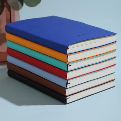 China Office& School Supplies Custom Logo A5 PU Leather Notebook With Elastic Belt Lined Paper Writing Journal Notebook for sale