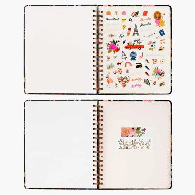 China Office& 2021 School Supplies Custom Printed A5 Pages Planner Spiral Notebook for Easy Promotion Study Planner Monthly Agenda for sale