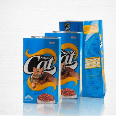 China Custom Printed Side Dog Moisture Proof Cat Pet Food Packaging Bags Quad Seal Package Aluminum Foil Gusset For Pet 1.5kg 2kg 5kg 10kg for sale