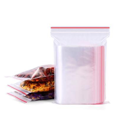 China Transparent Moisture Proof Zipper Lock Bags Clear 2 MIL Poly Bag Reclosable Plastic Small Bags for sale