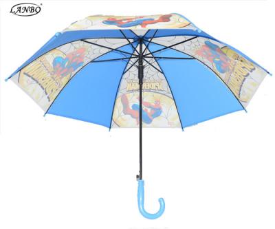 China Fashion New Design Minimalist Safety Round Corner Cartoon Children Custom Umbrella for sale