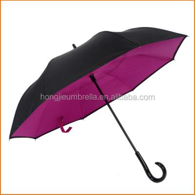 China Creative Polyester NEW Malaysia Car Inverted Umbrella HongJie Umbrella Manufacturer/Factory for sale