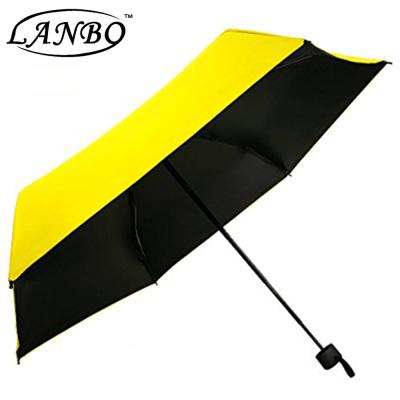 China CLASSIC Manual 5 Fold Mini Open Pocket Umbrella With Branding / Logo for sale