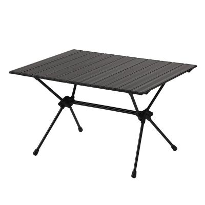 China Easy-carrying Outdoor Aluminum Egg Roll Table Top Height Adjustable Folding Camping Portable Table with Storage Bag for sale