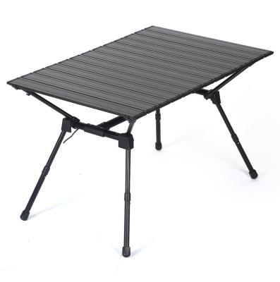 China Portable Portable Camping Roll Up Tables With Aluminum Table Top For Outdoor Picnic Tables With Aluminum folding for sale