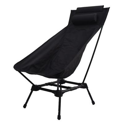 China Easy-carrying Aluminum Adult Moon Chair Folding Outdoor Portable Lightweight Camping Folding Moon Chair With High Backres for sale