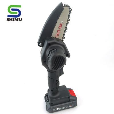 China Mini Cordless Chainsaw SMQ100203 Factory Manufacture Various Rechargeable 4 Inch Battery Handheld Portable Chainsaws Electric for sale