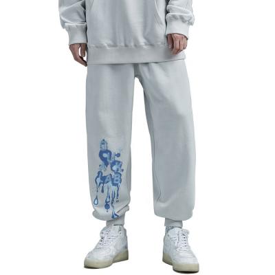 China Anti-wrinkle Qingzhihuo Autumn Cotton Loose Pant Jogger Pants Custom Logo Printing Men's Pants&trousers Trackpants Sports Gym Sweatpants for sale