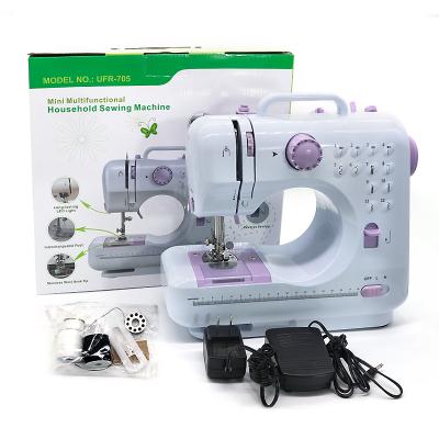 China home use sewing machine UFR-705 type hand switch sew sleeves domestic sewing machine for sale