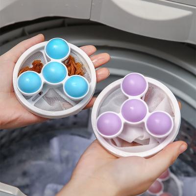 China Pocket Conical Design Mesh Household Clothes Magic Reusable Washing Cleaning Hair Removal Filter Laundry Balls for sale