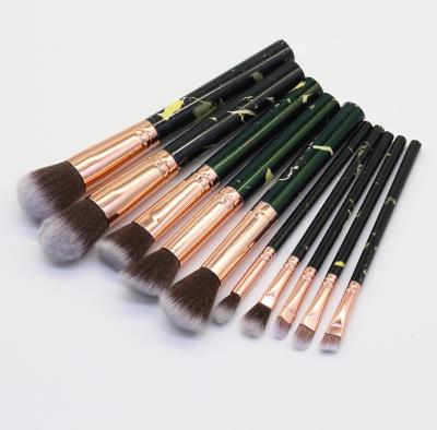 China Angular Blush New 2022 Multi Color Mixed Face Makeup Brushes Makeup Marble Brush Set for sale