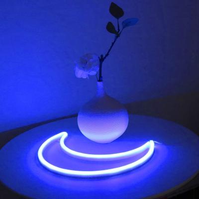 China Cute LANDSCAPE LED Blue Moon Neon Lamp Neon Sign Christmas Room Decor USB Battery Operated Decorative Art LED Lights Halloween Night Light for sale