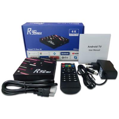 China Hot Selling Full 4K Hd Rockchip RK3318 4+32GB Digital Set Top Box USB2.0 STB R98 MAX Android 10.0 Smart Android TV TV Box for sale