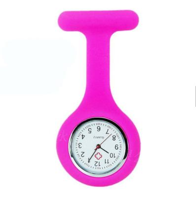 China Multi Color Non-Specific Regular Pocket Clock Silicone Nurse Watch for sale