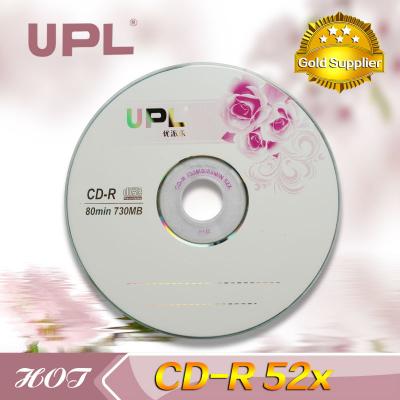 China Cd Material Single Layer Blank CD-R U-021 700MB 80min for sale