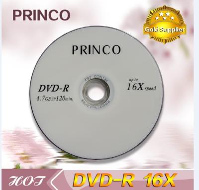 China Void Media Disc princo single layer dvd-r 8x or 16x dvd princo manufacture for sale