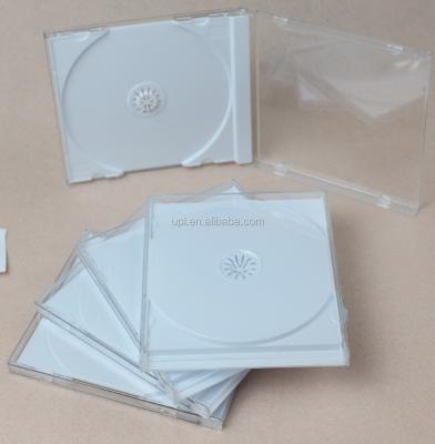 China CD tray/CD box 10.4MM CD case with white tray for sale