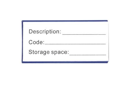 Китай Функциональный держатель ярлыка пластичного случая простой конструкции магнитный используемый в пакгаузе 5X10cm 31044 продается