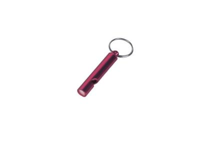 China steel wire, aluminum Whistle customized color key ring / Promotional Keychains 30572 for sale