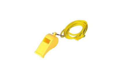 China Creen hiking and travel emergency Whistle PP Promotional Keychains with lanyard 30573 for sale